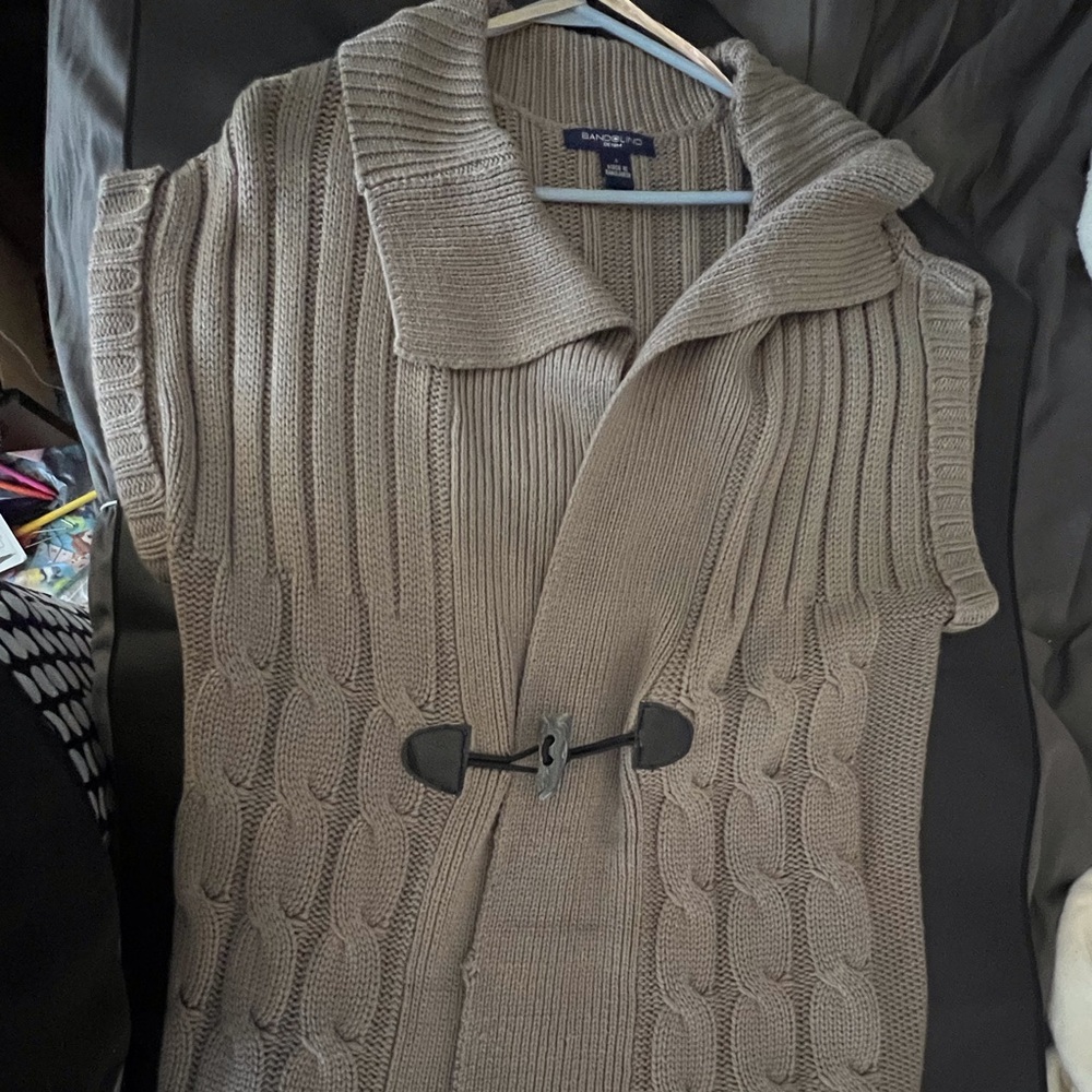 Bandolino Denim Long sweater vest EUC - Picture 2 of 4